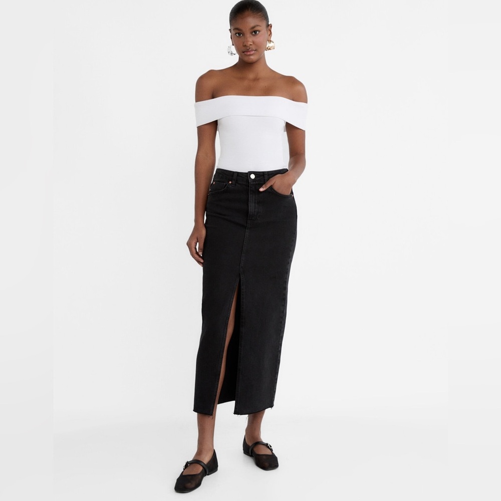 Stradivarius Long Denim skirt - size 0